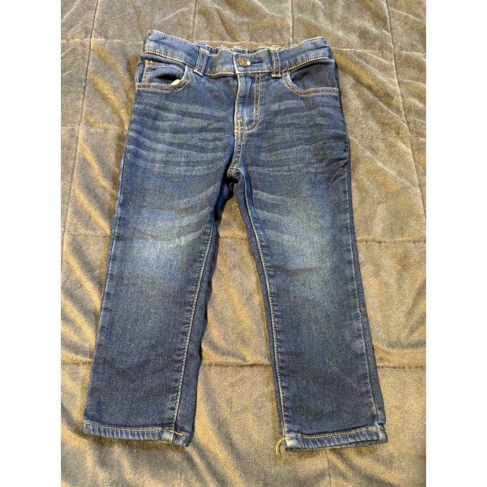 Baby B'gosh 2T Toddler Adjustable Waist Denim Jeans Dark Wash Kids Clothes